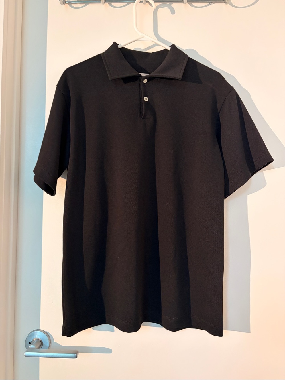 Veri Pique Polo shirt with floral buttons